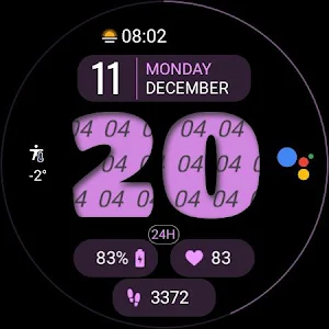 Dens BigHours Watch Face Screenshot 3