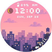 Twilight City Watch Face