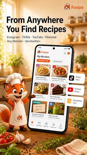 Foxipe - AI Recipe Manager Screenshot 1