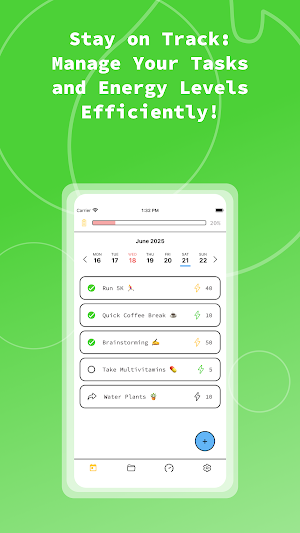 Energy XP Routine Task Tracker Screenshot 1