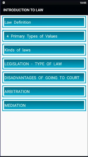 Introduction to law Screenshot 0