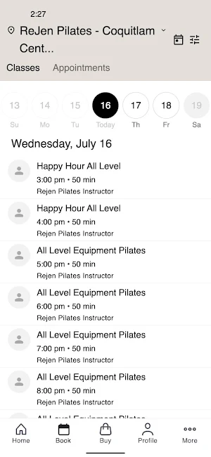 ReJen Pilates Screenshot 1