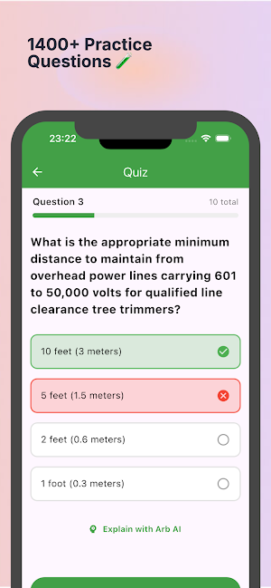 ISA Aerial Lift Flashcards Screenshot 1