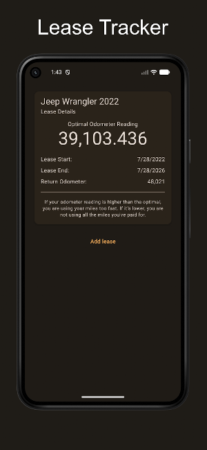 Lease Tracker Screenshot 1