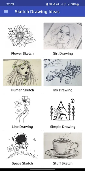 Sketch Drawing Ideas Screenshot 0