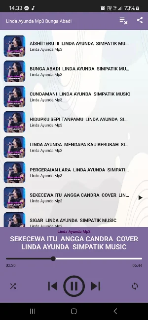 Linda Ayunda Mp3 Bunga Abadi Screenshot 0