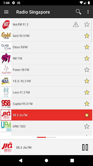 RADIO SINGAPORE : Online Singapore radios Screenshot 1