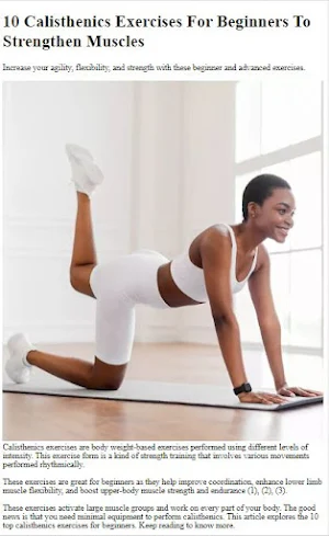 How to Do Calisthenic Exercise Screenshot 2