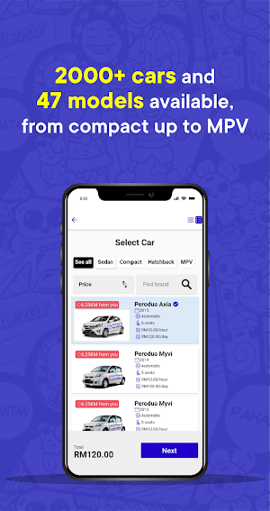 KLEZCAR : Malaysian Car Rental For Everyone Screenshot 2