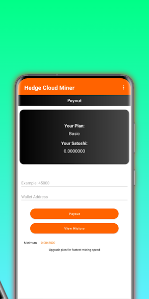 Hedge miner - Btc Cloud Mining Screenshot 2
