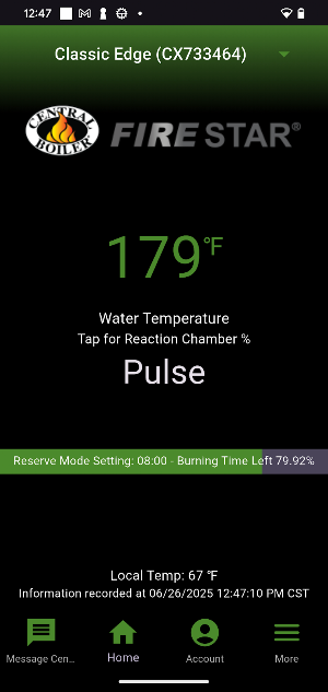 Central Boiler Connect Screenshot 0