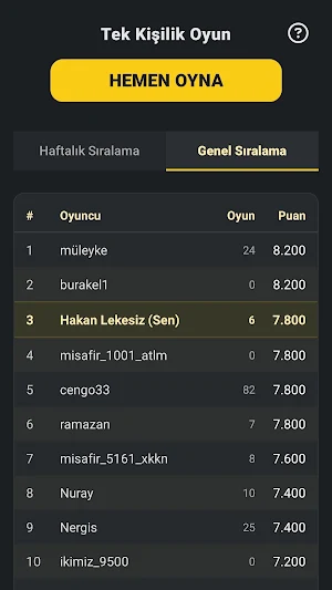 Kelime Tahmin Screenshot 3