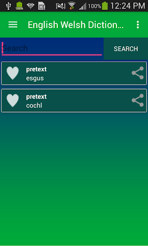 English Welsh Dictionary Screenshot 2
