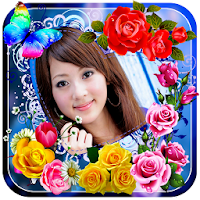 Photo Editor & Photo Frames Rose Flower Background