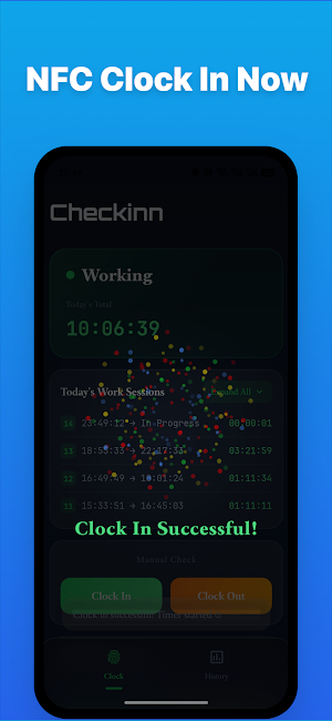 Checkinn: NFC Work Tracker Screenshot 0
