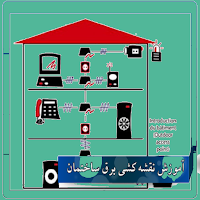برق کشی آسان ساختمان با نقشه