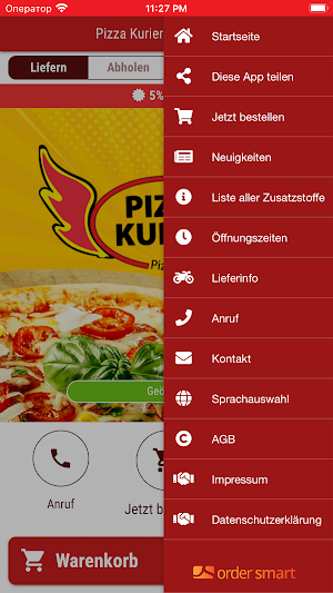 Pizza Kurier - Steinhagen Screenshot 2