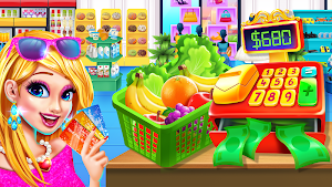 Grocery Store Girl in the USA - Shopping Games Screenshot 0