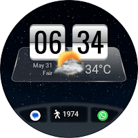 Flip Clock Weather Watch Face