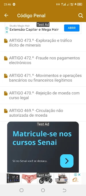 CDA - Códigos De Direitos AO Screenshot 2