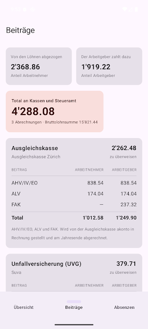 LohnStudio — Lohn für KMU Screenshot 1