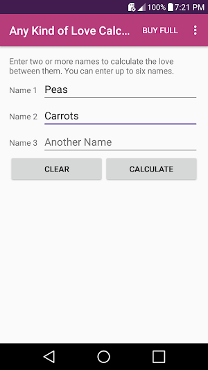 Any Kind of Love Calc. Lite (Prank App) Screenshot 1