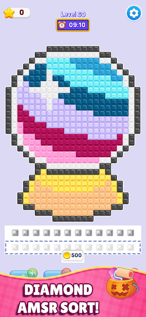 Diamond Sort Coloring ASMR Screenshot 3