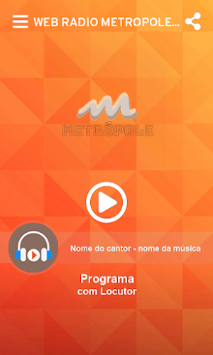 Web rádio Metrópole Screenshot 1