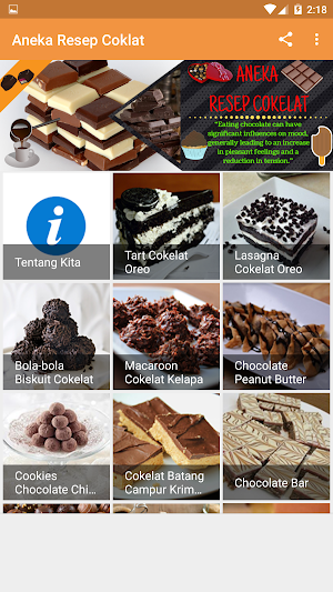 Aneka Resep Coklat Screenshot 2
