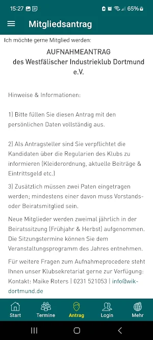 WIK Dortmund e.V. Screenshot 3