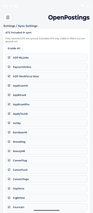 OpenPostings: Job Search Screenshot 1
