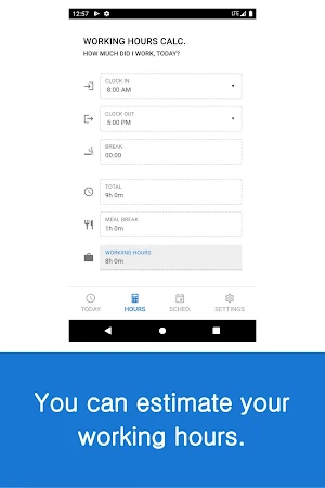 MyWorkHours - Flex Time Mgmt. Screenshot 3