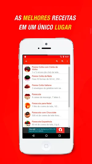 Receitas de Panacota Screenshot 3