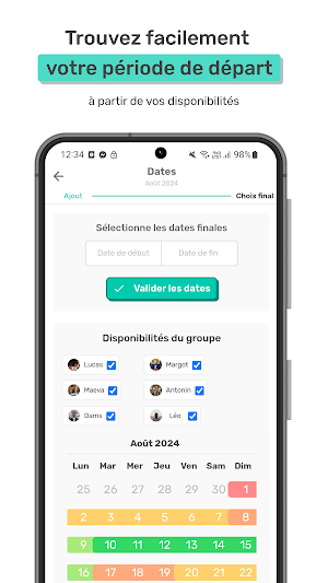 SmarTrips - Voyage entre amis Screenshot 1
