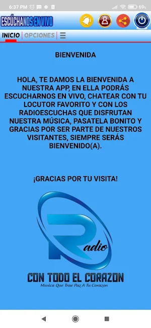Radio Con Todo El Corazon Screenshot 1