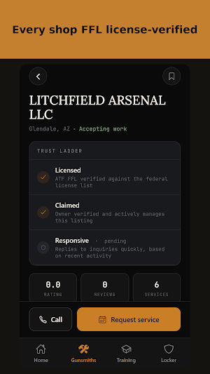 GunsmithApp: Find a Gunsmith Screenshot 1