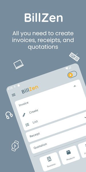 BillZen: Invoices & Receipts Screenshot 0