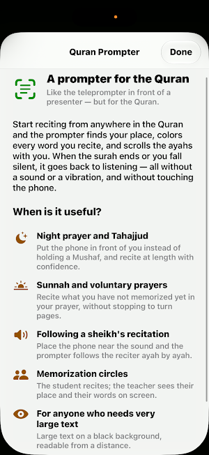 Quran Prompter Screenshot 2