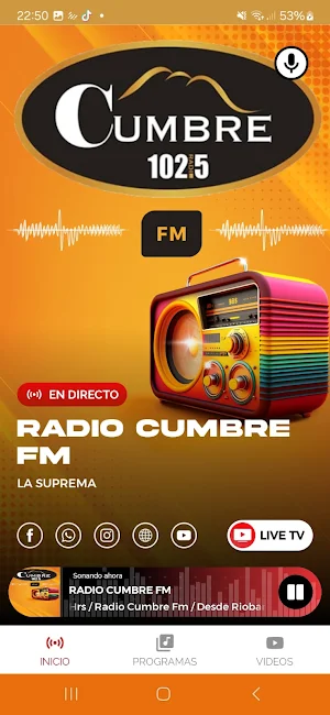 Radio Cumbre 102.5 Fm Screenshot 1