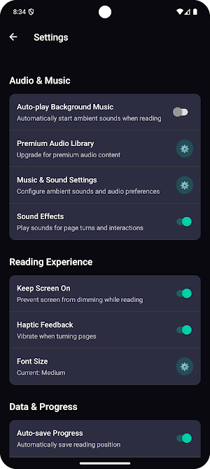 LeafTok - Leitor de livros Screenshot 2
