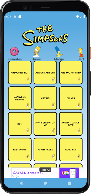 Simsons Soundboard Screenshot 1