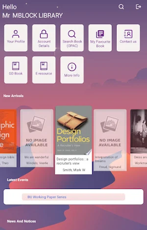 Bennett University LRC Screenshot 2