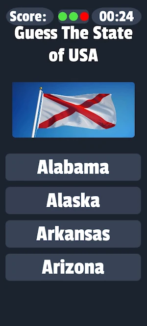 Usa Map Flag Quiz America game Screenshot 3