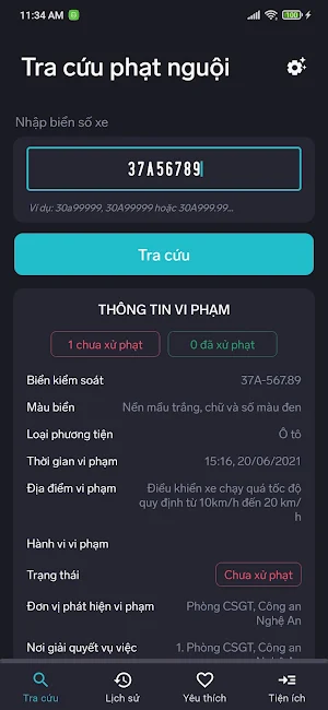 Tra cứu phạt nguội Ô tô Screenshot 2