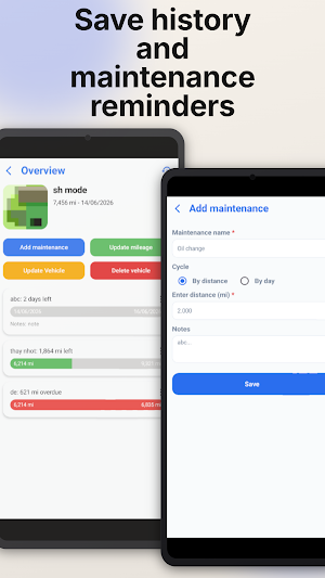 AutoCal: Maintenance Reminder Screenshot 2