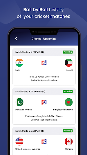 Live Cricket Match World Cup Screenshot 2