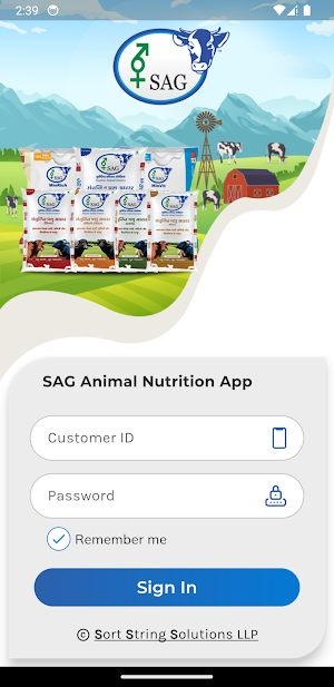 SAG Animal Nutrition App Screenshot 0