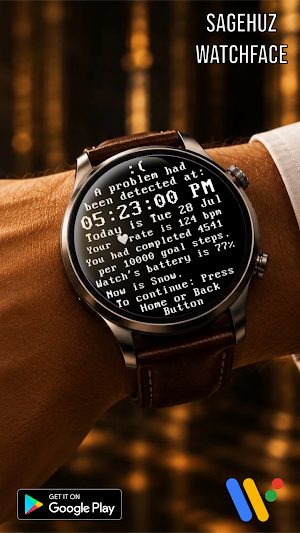 Blue Screen Simulate WatchFace Screenshot 2