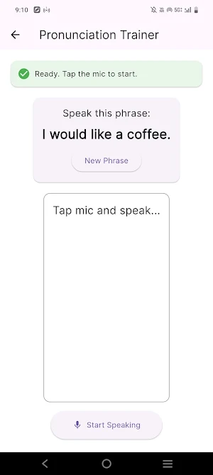 AI Language Learning App Screenshot 3