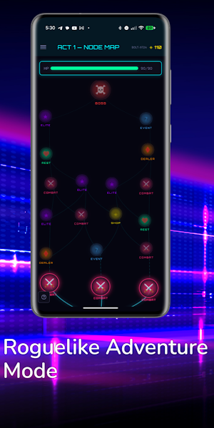 Neon 21: Blackjack Roguelike Screenshot 2